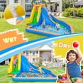 thumbnail image 4 of Costway Inflatable Water Slide Mighty Bounce House Jumper Castle Moonwalk Without Blower, 4 of 10