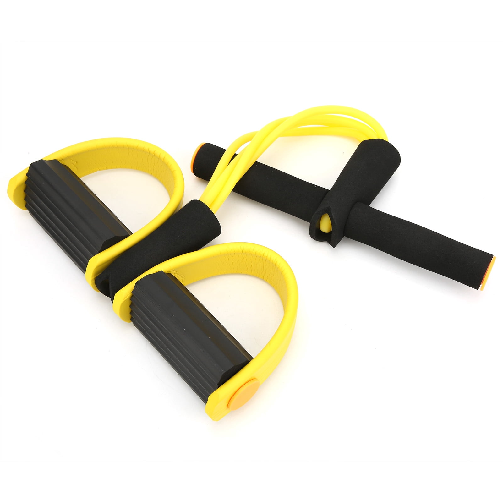 Sit-up Resistance Band With Foot Pedal, Lightweight Effective 2 Tubes Elastic Pull Rope Multifunction  For Home Pilates For Yoga Exercise