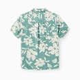 thumbnail image 4 of PatPat Ensemble Assorti pour la Famille, Chemise Verte à Manches Courtes à Imprimé de Feuilles Ou Robe à Bretelles Froncée, 4 of 7