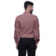 thumbnail image 4 of BESTMAN Cotton Formal Shirts For Men Slim Fit Printed Full Sleeve Shirts For Men, 4 of 5
