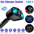 thumbnail image 2 of Lttoisl 12V/24V Car Cigarette Lighter Splitter Adapter with Dual USB A & Type-C Ports, 120W Auto Power Charger for GPS, Dash Cam & Vacuum, 2 of 8
