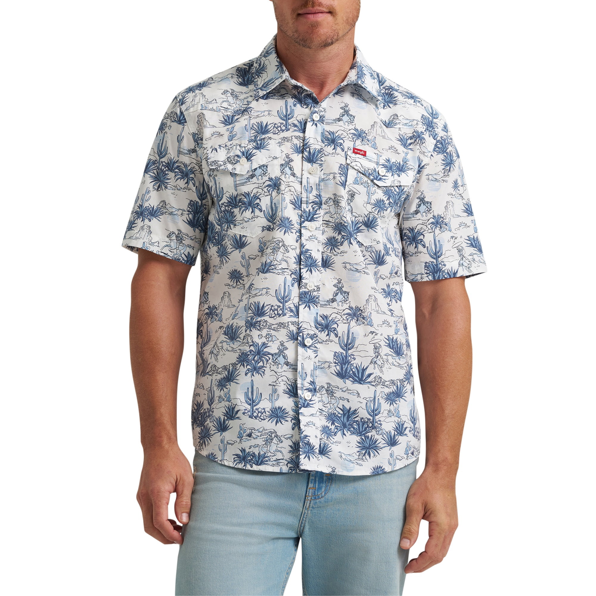Chemise imprimée à manches courtes pour hommes Wrangler