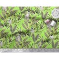 thumbnail image 2 of Soimoi Rayon Fabric Leaves & Lemur Animal Print Fabric by Yard 42 Inch Wide, 2 of 3