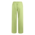 thumbnail image 5 of Timegard Cotton Linen Pants for Women Elastic Waist Drawstring Fall Travel Casual Pants with Pockets, 5 of 5