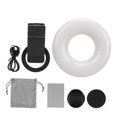 thumbnail image 2 of Cell Phone Camera Lens, 15X Zoom Macro Lens with LED Fill Light, Wide Angle, 3000K to 6500K 5 Adjustable Brightness USB Charging Phone Light Clip for Smart Phone Photography, 2 of 8