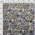 thumbnail image 3 of oneOone Silk Tabby Violet Fabric Asian Floral Craft Projects Decor Fabric Printed By The Yard 42 Inch Wide, 3 of 5