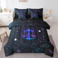 thumbnail image 1 of YST Libra Bed in a Bag Psychedelic Galaxy Bedding Set, Full, 7 Count, 1 of 4