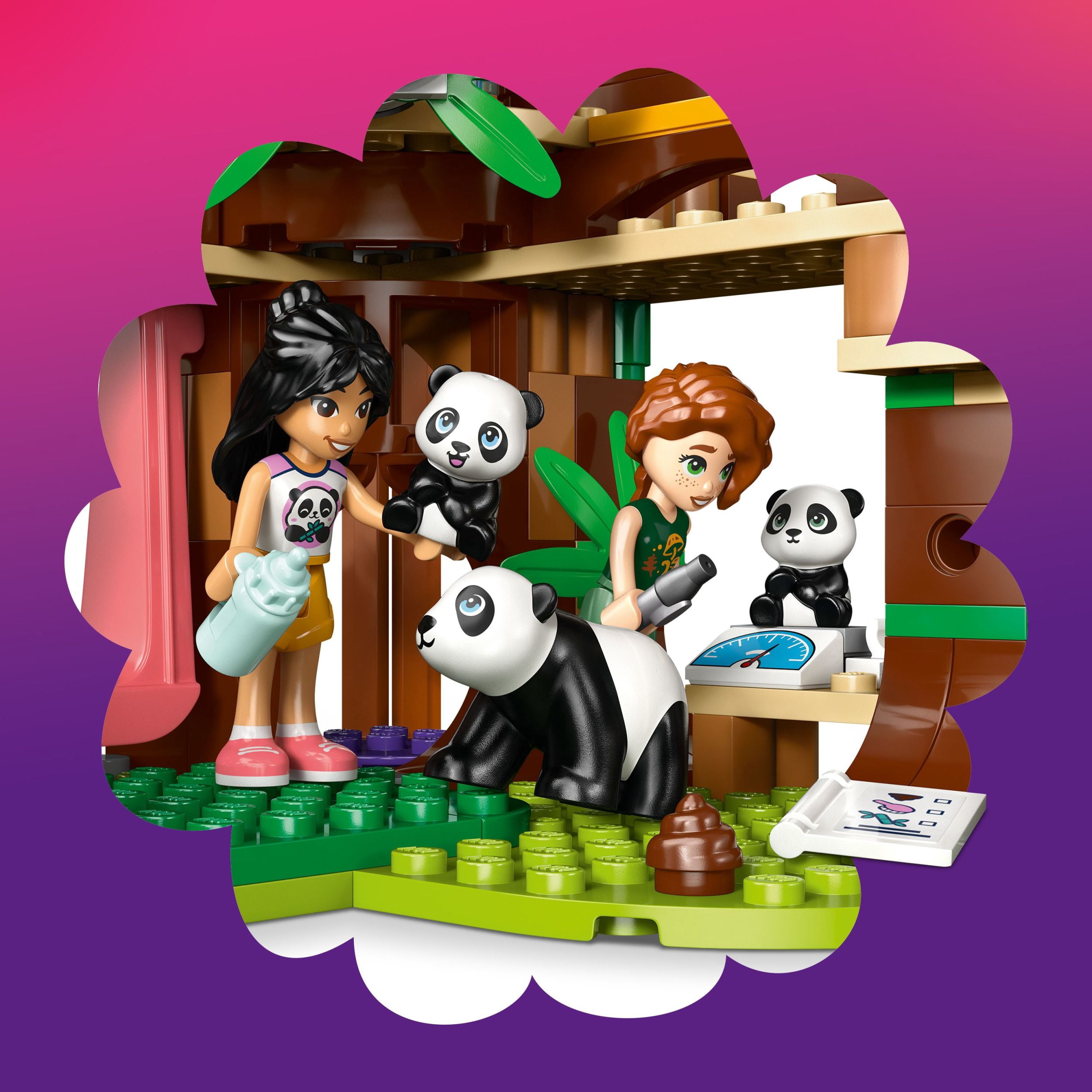 LEGO Friends Panda Sanctuary Animal Care Pretend Play Toy for Girls & Boys - Interactive Storytelling & Building Playset with Panda Toys for Kids, Ages 7+ - Gift Idea for Birthdays - 42648