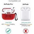 thumbnail image 2 of 4 Pack Compatible Case Cover Silicone Protective Skin for Apple Airpod 1 2 Case, 2 of 7