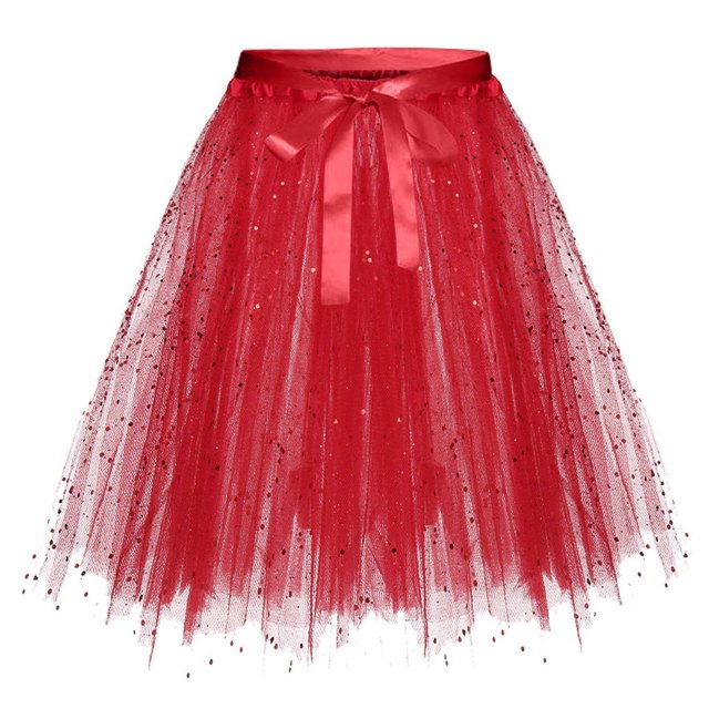 XDZJLR Jupe pour Filles Femmes Mode Couleur Unie Lacets Nœud Bouffant Performance Fait Main