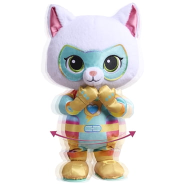 Disney Jr. SuperKitties Oopsie Kitty 33 cm Dancing Bitsy Plush Doll with Sounds and Music, Ages 3+