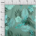thumbnail image 2 of oneOone Velvet Dusty Teal Green Fabric Florals Craft Projects Decor Fabric Printed By The Yard 58 Inch Wide, 2 of 4