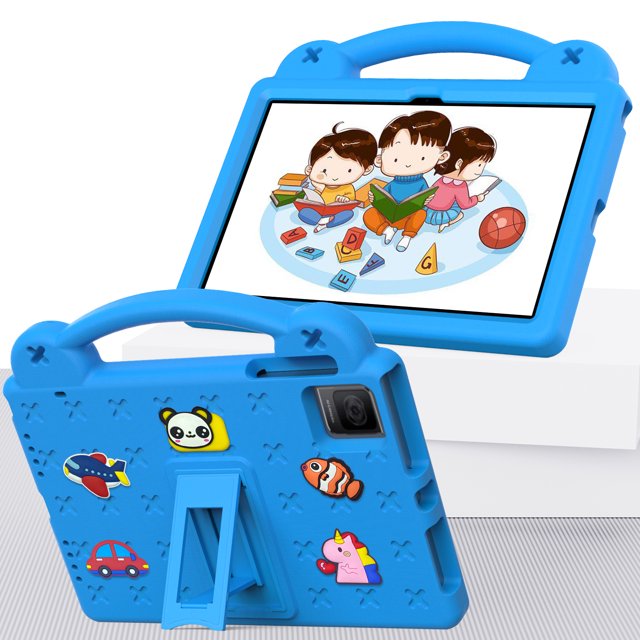 Cute EVA Foam Cover For TCL Tab 10 2nd Gen 2 2023 8496G Case Kids Portable 10.36" Tablet PC Shockproof Protector Shell Funda Sky Blue Tab 10 Gen 2 8496G