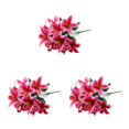 thumbnail image 1 of mmirethe Low Maintenance Artificial Lilium Flower Realistic Appearance And Long-lasting deep pink 3Set, 1 of 6