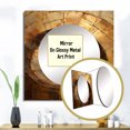 thumbnail image 3 of Designart "Timeless Turn in Gold and Black II" abstract spirals Square Mirror For Wall Decor - Large Gold Square Printed Wall Mirror Art - Square Modern Mirror - Wall Mounted Square Large Mirror, 3 of 5