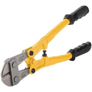 Bates - Coupe-Boulons, 14 Pouces, Jaune, Coupe-Chaîne Robuste, Coupe-Boulons Robustes pour Verrous, Coupe-Vis, Coupe-Maillons de Chaîne pour Clôture, Coupe-Boulons et Fils, Coupe-Chaînes, Outil Coupe-Boulons