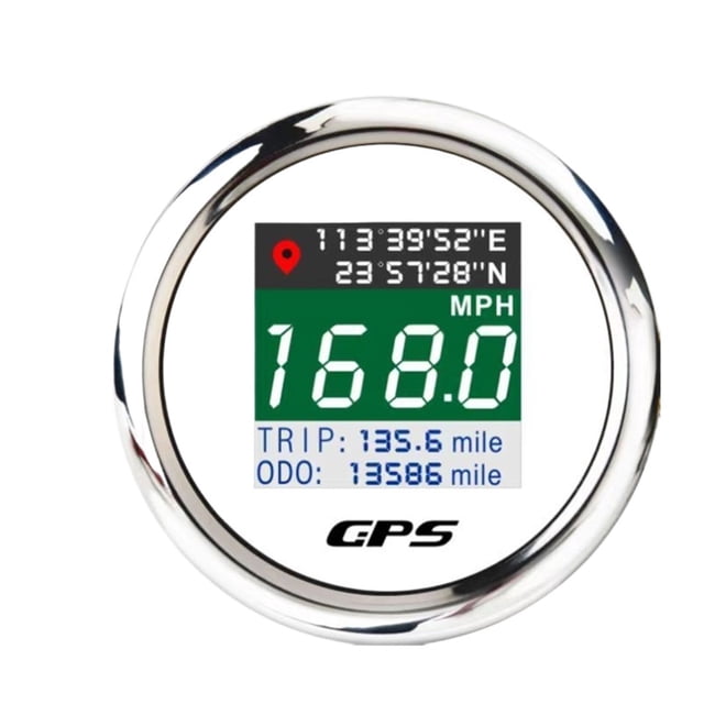 52mm/85mm Digital GPS meter With Adjustable Mph Knot Km/h GPS Antenna For Car RV Camper 12V 24V