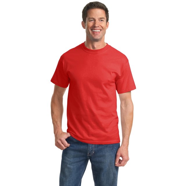 Port & Company T-Shirt Essentiel. Rouge Ardent. 4TG.