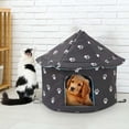 thumbnail image 4 of Maison pour Chat d'Extérieur à Moins de 5 $! CQCYD Maison d'Hiver pour Animal de Compagnie d'Extérieur, Abri Isolé Pliable pour Chats et Chiens Errants, Maison pour Chat Résistante aux Intempéries pour Jardin et Patio, 4 of 8