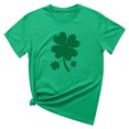 thumbnail image 4 of T-shirt de la Saint-Patrick pour Femme, Mode, Col Rond, Imprimé, Manches Courtes, T-shirt Décontracté Ample, Hauts, T-Shirts de la Saint-Patrick pour Femmes, 4 of 6