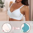 thumbnail image 3 of Yuyuzo Womens Wireless Bras Deep V No Underwire Push up Bras Full Coverage Seamless Bralettes, 3 of 4