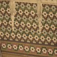 thumbnail image 1 of Ahgly Tapis de Zone Carré Transitionnel Doré Lavable en Machine, 4 Pieds Carré, 1 of 7