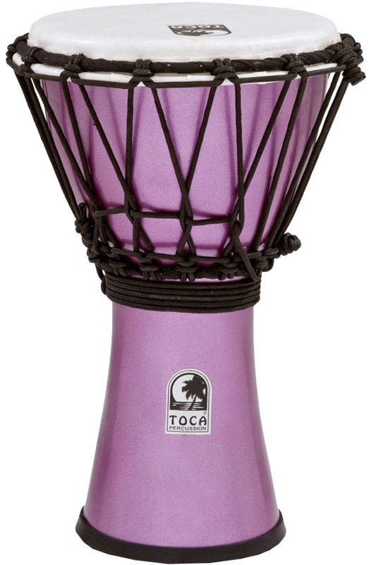 Toca Freestyle II Colorsound Djembe - 7", Metallic Violet