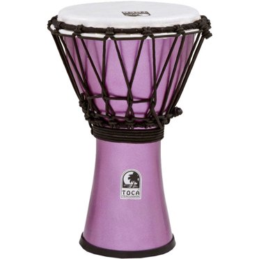 Toca Freestyle II Colorsound Djembé - 7", Violet Métallique