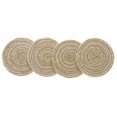 thumbnail image 2 of 4 PC Round Line Braided Coaster, 2 of 5