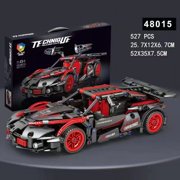 Speed racing car Toy Building Blocks Kit Building Blocks Car Model Toys for 6+ Year Boys Adult 10x4.7x2.8 inches(About 500+ Pieces)