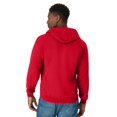 thumbnail image 2 of Hanes Mens ComfortBlend EcoSmart Full Zip Hoodie, XL, Deep Red, 2 of 7