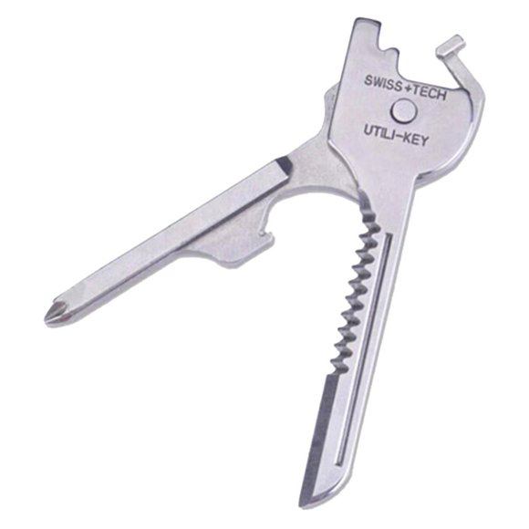 6 In1 Utili-key Keychain Keyring Multi Tool Stainless Edc Screwdriver Opener