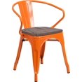 thumbnail image 2 of Yellow Metal Chair With Arms, 2 of 12