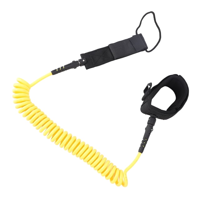 9.8ft Surf Leash Spiral 7mm Thickness TPU Coiled Paddle Board Leash Paddleboard Rope for Surfing and Paddleboarding