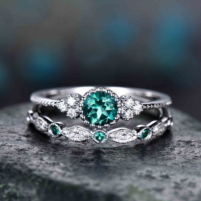 DPTALR Band Diamond Ring Stainless Steel Inlaid With Diamond To Metabolism Lymphatic Drainage Ring