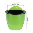 thumbnail image 2 of Unique Bargains 7 Inch Self Watering Plant Pot Hanging Planters with S Hooks, Green 3 Pack, 2 of 7