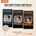 thumbnail image 2 of VEVOR Lighted Makeup Mirror 3 Color Vanity w/ USB Port Magnification21.7x17.7 in, 2 of 9