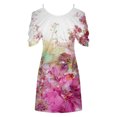 thumbnail image 5 of Robe d'Été pour Femmes 2024 Mode Grande Taille Imprimé Manches Courtes Épaules Dénudées Col Rond Robe Rabais de 50 % Liquidation!, 5 of 5