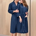 thumbnail image 1 of RXIRUCGD Robe de Nuit d'Hiver Chaude pour Femmes Peignoir pour Couple Hommes et Femmes et Robe de Nuit d'Hiver ( Marine, Taille:L ), 1 of 2