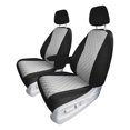 thumbnail image 1 of For 2018–2023 Honda Odyssey FH Group Neoprene Custom Fit Waterproof Car Seat Covers - Front Gray, 1 of 5