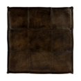 thumbnail image 3 of Butler Leon Pouf en Cuir Brun Foncé, 3 of 8
