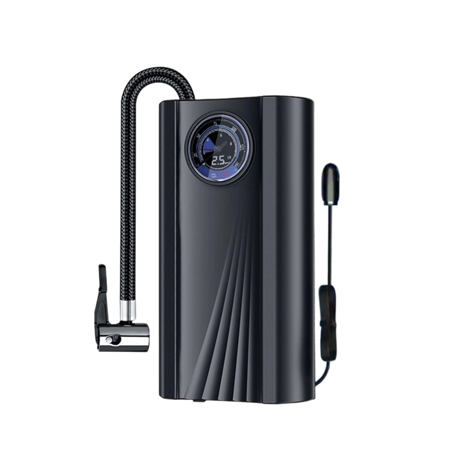 Car Tire Inflator Portable Mini Electric Air Pump with Pointer for Vehicle Tires