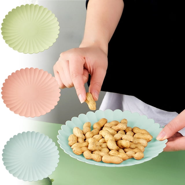 Vaidha Flower Shaped Dish For Kitchen And Dining Versatile Snack And Dessert Serving Tray Suitable For Everyday Use 2Pcs