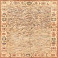 thumbnail image 1 of Ahgly Company Indoor Square Abstract Orange Oriental Area Rugs, 5' Square, 1 of 6