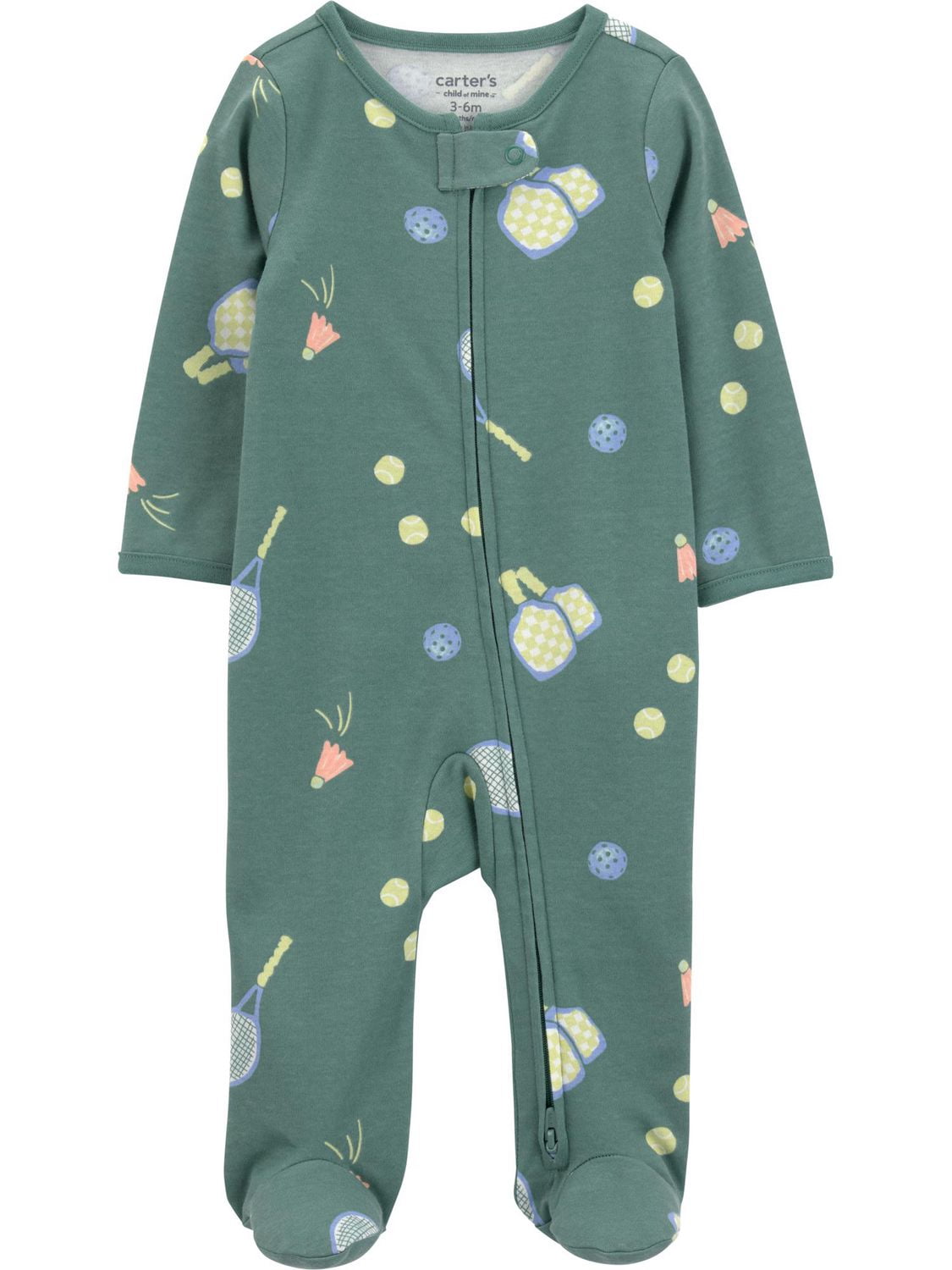 Carter's Child of Mine Baby Boys' 2-Way Zip Cotton Sleeper