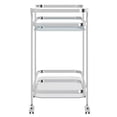 thumbnail image 3 of 2 Tier Chrome/Glass Bar Cart, 3 of 8