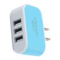 thumbnail image 3 of Universal Candy Color 3 USB Multi-Port Wall Charger adapter Wall phone US Plug Wall Adapter Cube Block AC 110-220V 5V, 3 of 3