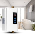 thumbnail image 3 of Household Mini Electric Water Heater Instant Tankless Water Heater Heating MachineWhite US Plug 110V 3000W, 3 of 14