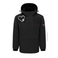 thumbnail image 1 of RXIRUCGD USB Intelligent Constant Temperature Heated Windproof Plus Size Coat For Men And Women Winter 4 Heated Jacket Coat( Black, Size:L ), 1 of 3
