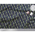 thumbnail image 3 of Soimoi Blue Cotton Poplin Fabric Palm Tree Decor Fabric Printed Yard 58 Inch Wide, 3 of 5